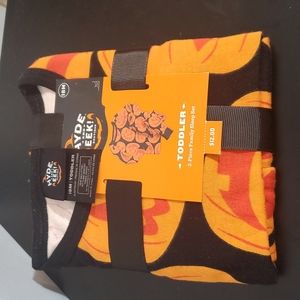Hyde & Eek Toddler 18 Month 2-Pc Halloween Pajama PJ Set Jack O lantern Pumpkin